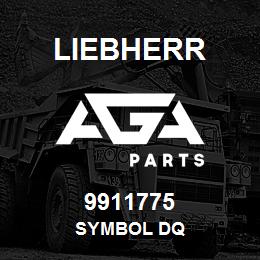 9911775 Liebherr SYMBOL DQ | AGA Parts