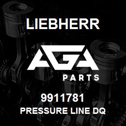 9911781 Liebherr PRESSURE LINE DQ | AGA Parts