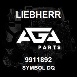 9911892 Liebherr SYMBOL DQ | AGA Parts