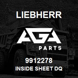 9912278 Liebherr INSIDE SHEET DQ | AGA Parts