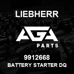 9912668 Liebherr BATTERY STARTER DQ | AGA Parts