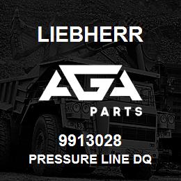 9913028 Liebherr PRESSURE LINE DQ | AGA Parts