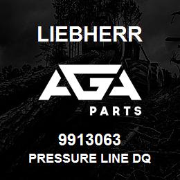 9913063 Liebherr PRESSURE LINE DQ | AGA Parts