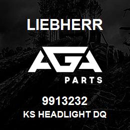 9913232 Liebherr KS HEADLIGHT DQ | AGA Parts