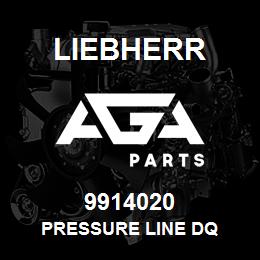 9914020 Liebherr PRESSURE LINE DQ | AGA Parts