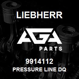 9914112 Liebherr PRESSURE LINE DQ | AGA Parts