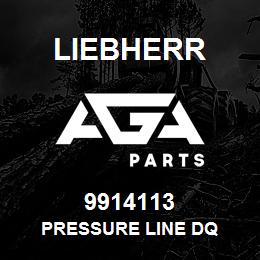 9914113 Liebherr PRESSURE LINE DQ | AGA Parts