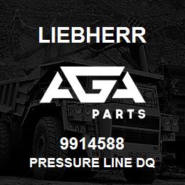 9914588 Liebherr PRESSURE LINE DQ | AGA Parts