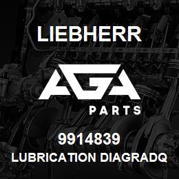 9914839 Liebherr LUBRICATION DIAGRADQ | AGA Parts