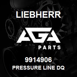 9914906 Liebherr PRESSURE LINE DQ | AGA Parts