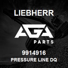 9914916 Liebherr PRESSURE LINE DQ | AGA Parts