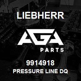 9914918 Liebherr PRESSURE LINE DQ | AGA Parts