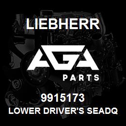 9915173 Liebherr LOWER DRIVER'S SEADQ | AGA Parts