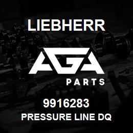 9916283 Liebherr PRESSURE LINE DQ | AGA Parts