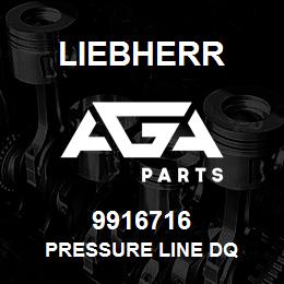 9916716 Liebherr PRESSURE LINE DQ | AGA Parts