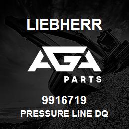 9916719 Liebherr PRESSURE LINE DQ | AGA Parts