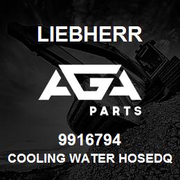 9916794 Liebherr COOLING WATER HOSEDQ | AGA Parts