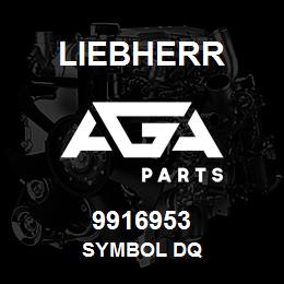 9916953 Liebherr SYMBOL DQ | AGA Parts