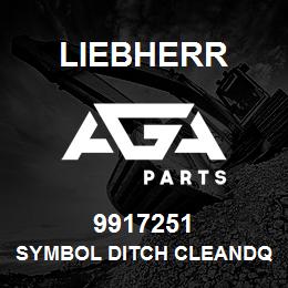 9917251 Liebherr SYMBOL DITCH CLEANDQ | AGA Parts