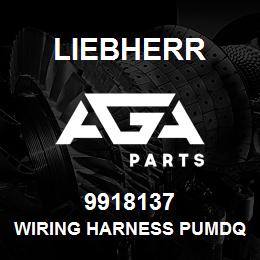 9918137 Liebherr WIRING HARNESS PUMDQ | AGA Parts