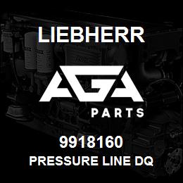 9918160 Liebherr PRESSURE LINE DQ | AGA Parts