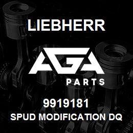 9919181 Liebherr SPUD MODIFICATION DQ | AGA Parts