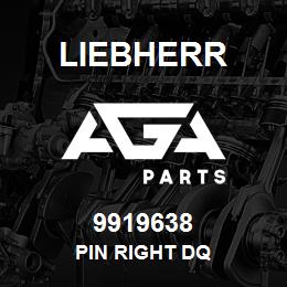 9919638 Liebherr PIN RIGHT DQ | AGA Parts