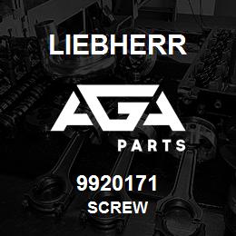 9920171 Liebherr SCREW | AGA Parts