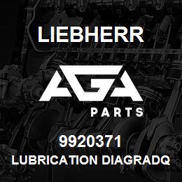 9920371 Liebherr LUBRICATION DIAGRADQ | AGA Parts