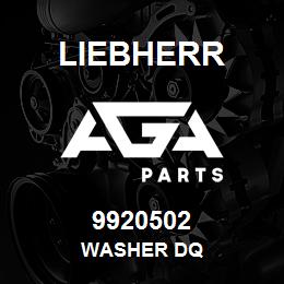 9920502 Liebherr WASHER DQ | AGA Parts