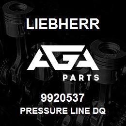 9920537 Liebherr PRESSURE LINE DQ | AGA Parts