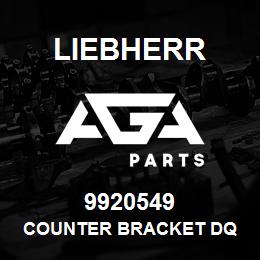 9920549 Liebherr COUNTER BRACKET DQ | AGA Parts