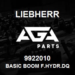 9922010 Liebherr BASIC BOOM F.HYDR.DQ | AGA Parts