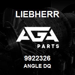 9922326 Liebherr ANGLE DQ | AGA Parts