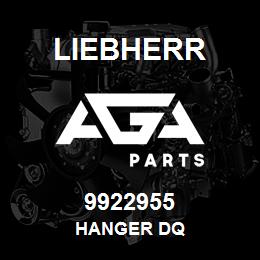 9922955 Liebherr HANGER DQ | AGA Parts