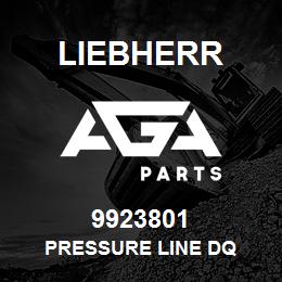 9923801 Liebherr PRESSURE LINE DQ | AGA Parts