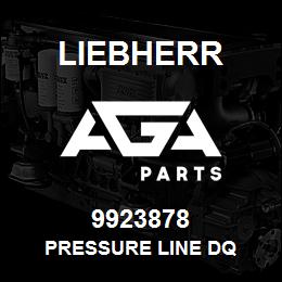 9923878 Liebherr PRESSURE LINE DQ | AGA Parts