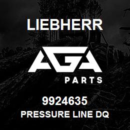 9924635 Liebherr PRESSURE LINE DQ | AGA Parts