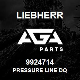 9924714 Liebherr PRESSURE LINE DQ | AGA Parts