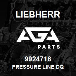 9924716 Liebherr PRESSURE LINE DQ | AGA Parts