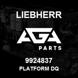 9924837 Liebherr PLATFORM DQ | AGA Parts