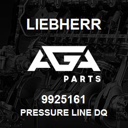 9925161 Liebherr PRESSURE LINE DQ | AGA Parts