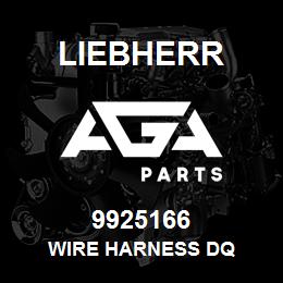 9925166 Liebherr WIRE HARNESS DQ | AGA Parts