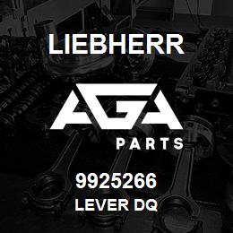 9925266 Liebherr LEVER DQ | AGA Parts