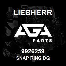 9926259 Liebherr SNAP RING DQ | AGA Parts