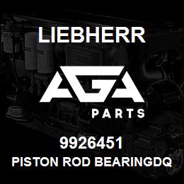 9926451 Liebherr PISTON ROD BEARINGDQ | AGA Parts