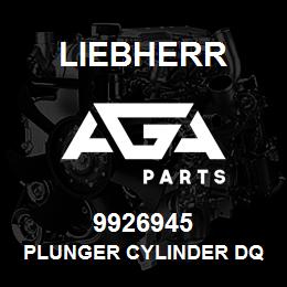 9926945 Liebherr PLUNGER CYLINDER DQ | AGA Parts