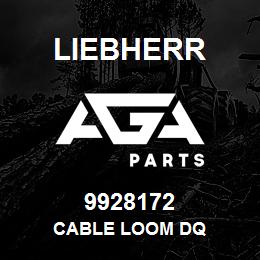 9928172 Liebherr CABLE LOOM DQ | AGA Parts