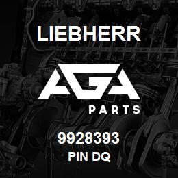 9928393 Liebherr PIN DQ | AGA Parts