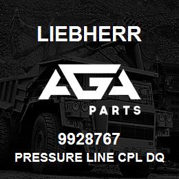 9928767 Liebherr PRESSURE LINE CPL DQ | AGA Parts